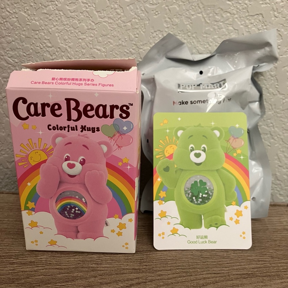 🌈🐻 POPMART Care Bears Colorful Hugs Good Luck Bear 🐻🌈
